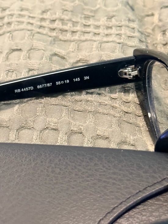Ray-Ban Black Cat-Eye Glasses with Matching Black Case